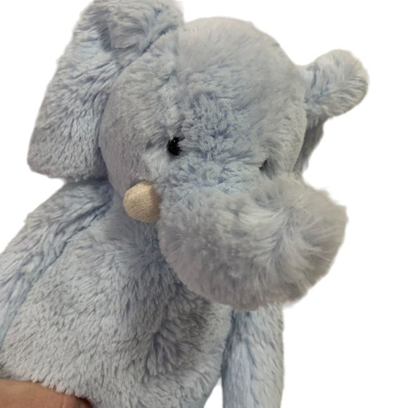 Jellycat Blue Elephant Rattle Plush Stuffed Animal - Picture 1 of 6
